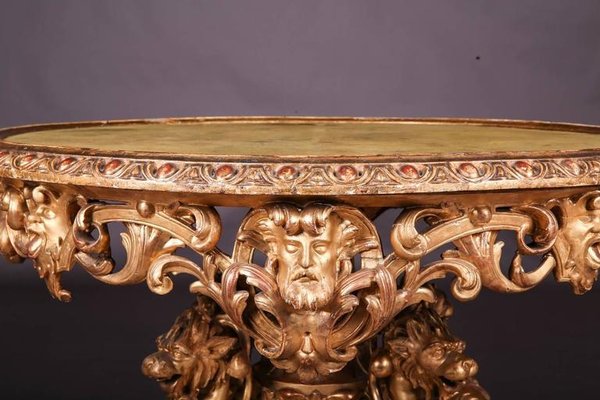 19th Napoleon III Salon Table in Giltwood, 1840s-FLW-1402118