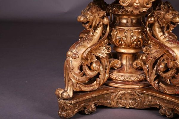 19th Napoleon III Salon Table in Giltwood, 1840s-FLW-1402118