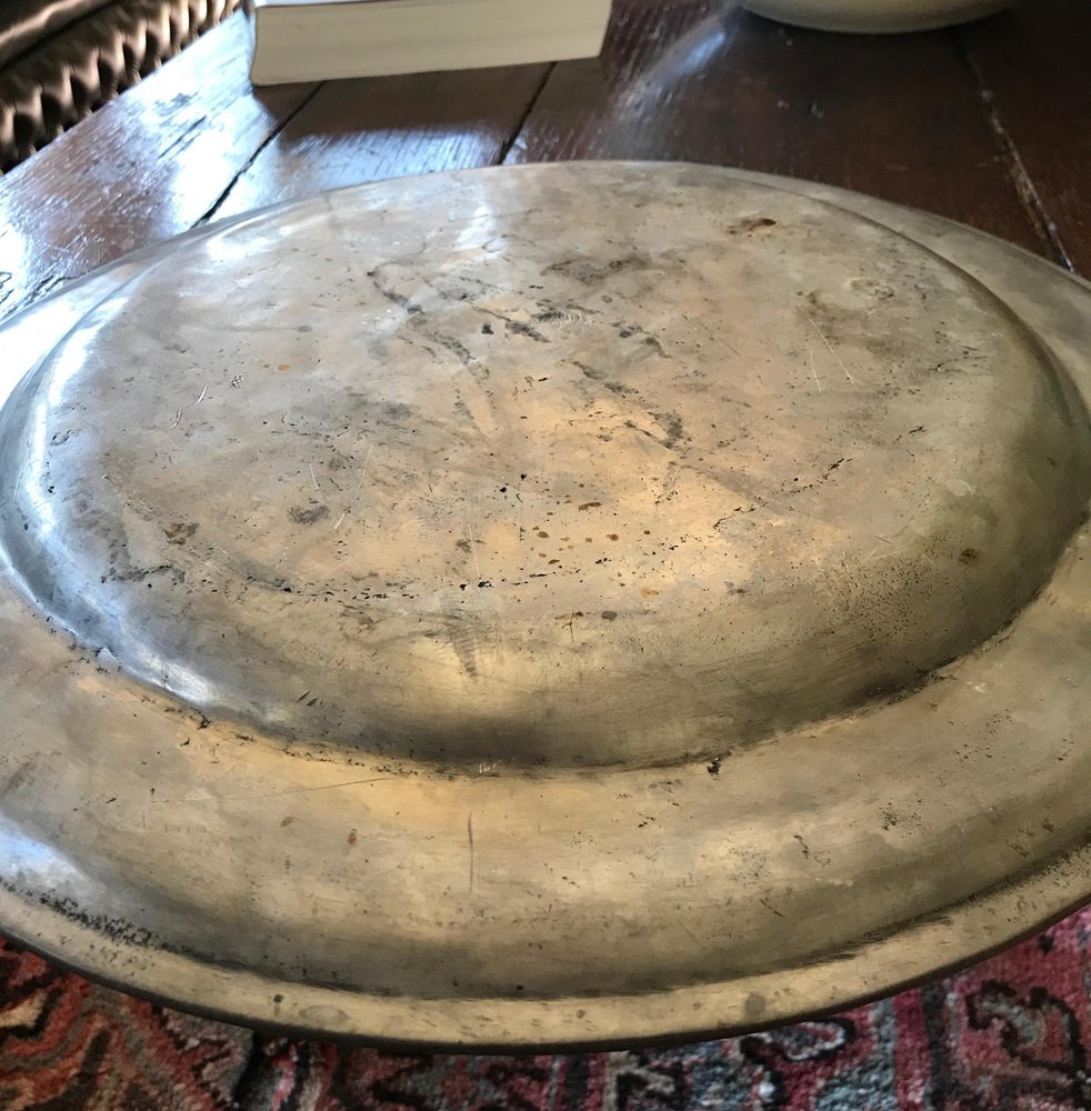 19th Pewter Plate, 1850s