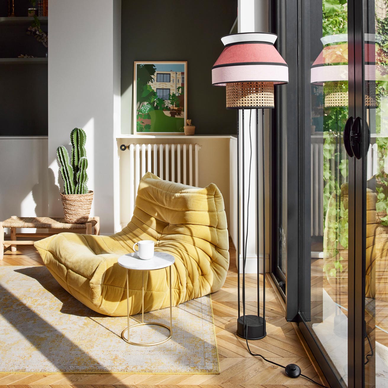 Floor Lamp Singapour by Market Set #Rose/massala