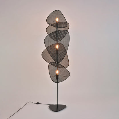 Floor Lamp Screen by Market Set #Black Cane