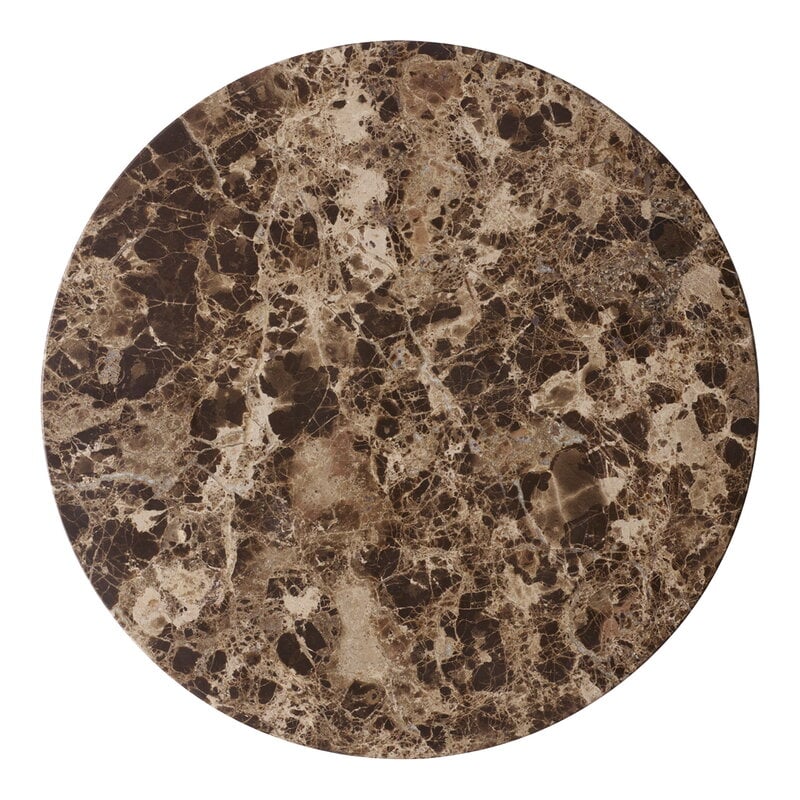 Androgyne marble table top by Audo Copenhagen #brown #