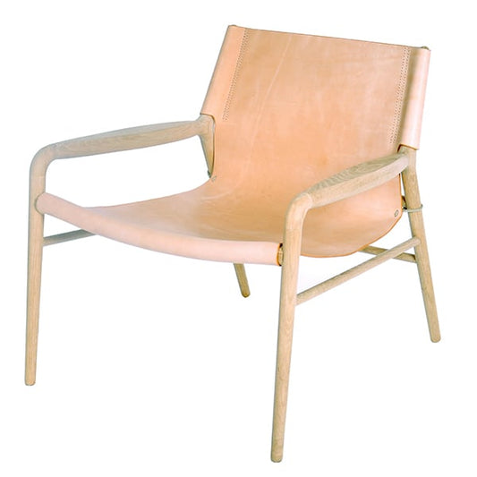 Rama lounge chair by OX Denmarq #natural leather - soaped oak #