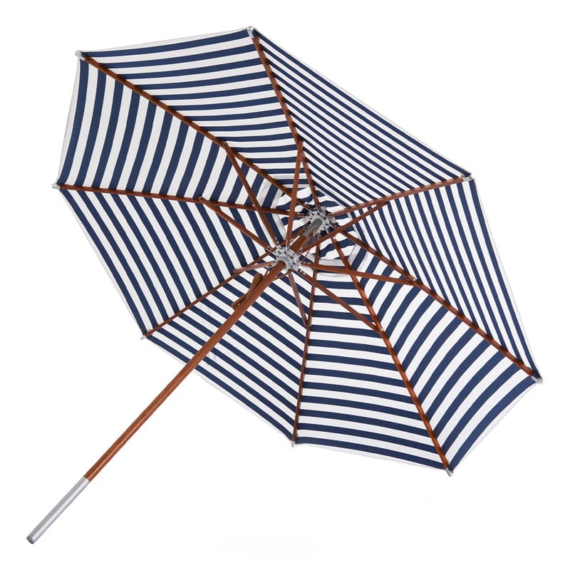 Atlantis parasol ø 330 cm by Skagerak #striped, blue - white #