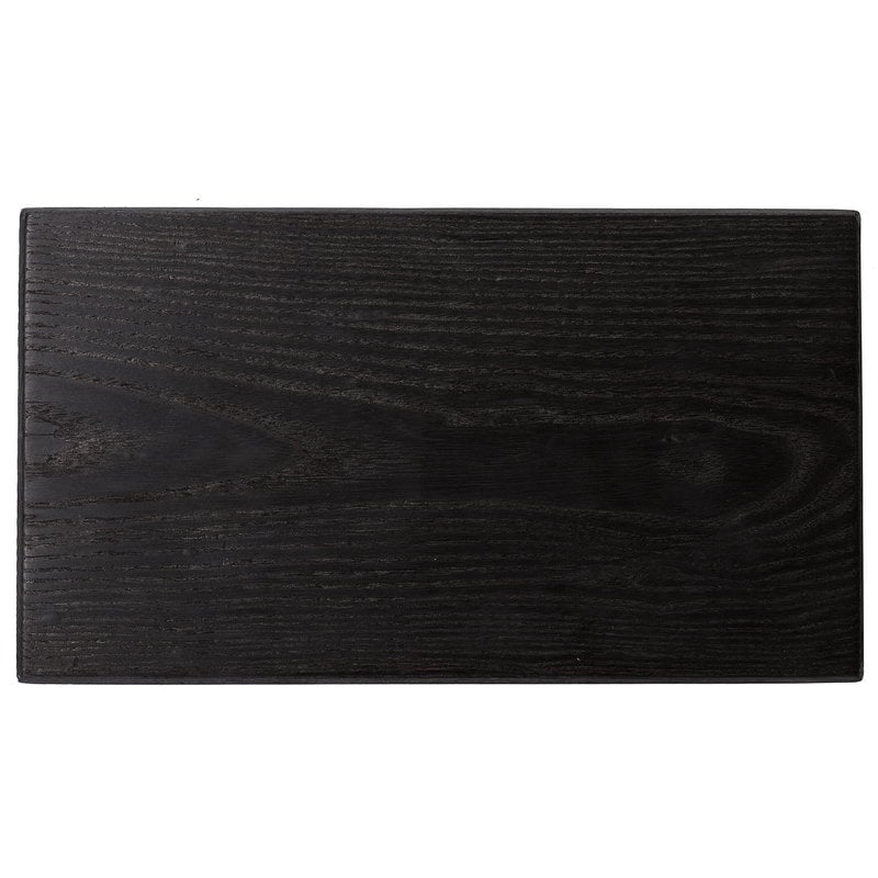 Eclipse serving platter by Vaidava Ceramics #black ash #