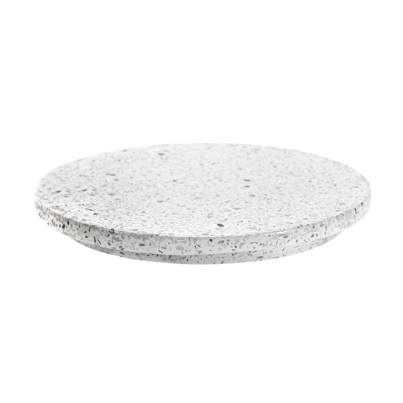 Terrazzo tray by Serax #round 18 cm, white #