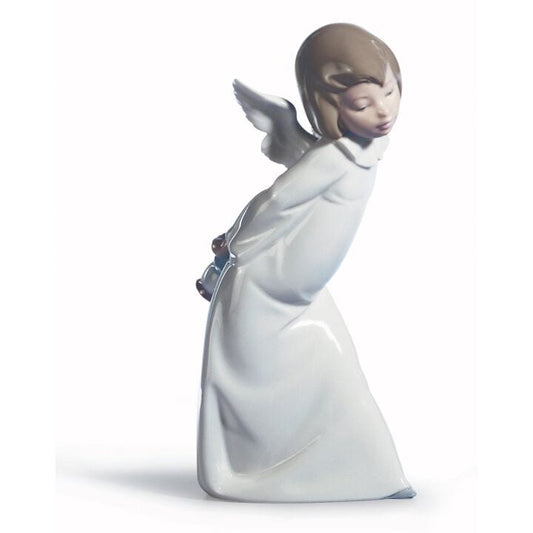 Curious Angel Figurine by Lladró