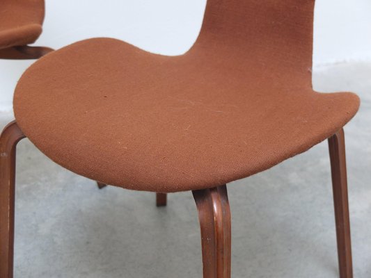 1st Edition Grand Prix Chairs by Arne Jacobsen for Fritz Hansen, Set of 4, 1959-MHV-1745008