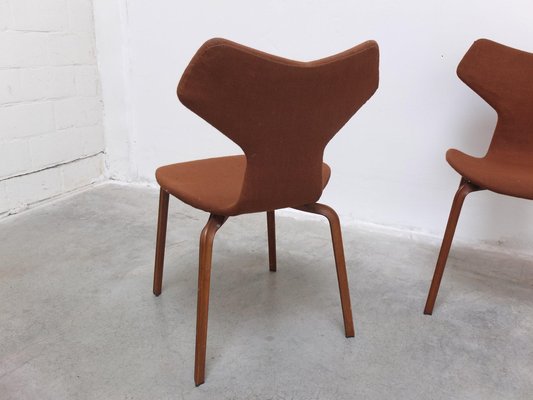 1st Edition Grand Prix Chairs by Arne Jacobsen for Fritz Hansen, Set of 4, 1959-MHV-1745008