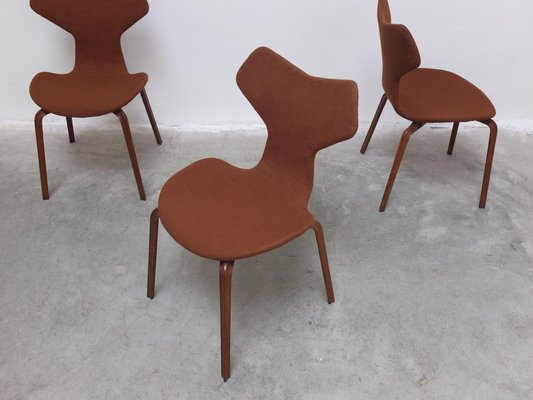 1st Edition Grand Prix Chairs by Arne Jacobsen for Fritz Hansen, Set of 4, 1959-MHV-1745008