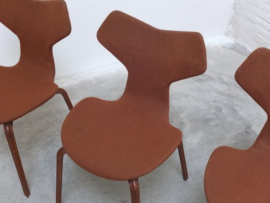 1st Edition Grand Prix Chairs by Arne Jacobsen for Fritz Hansen, Set of 4, 1959-MHV-1745008