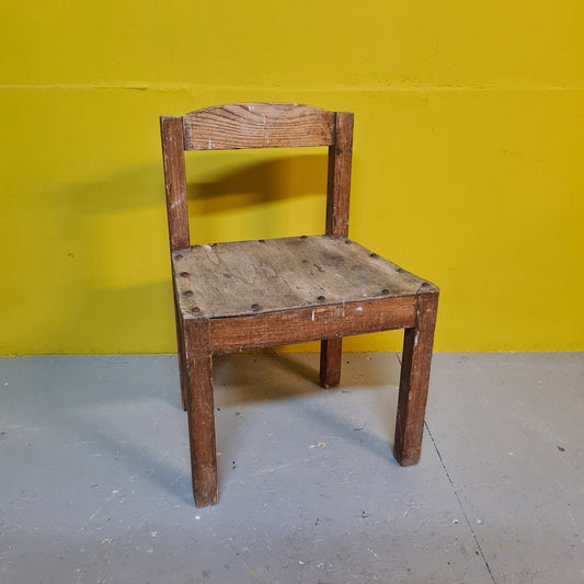 1st Half of the 20th Century French Wooden Childrens Chair, 1930s