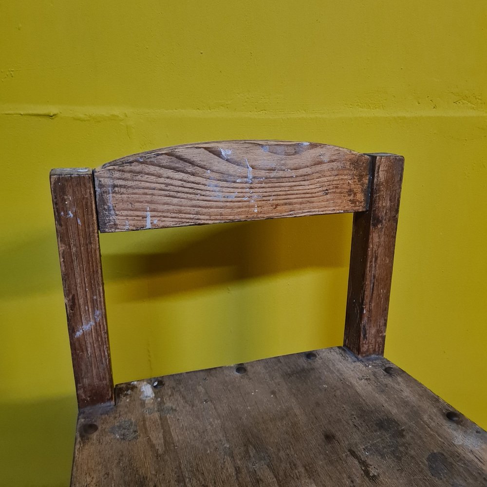 1st Half of the 20th Century French Wooden Childrens Chair, 1930s