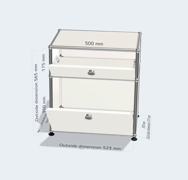 1x2 module (2 drop down doors) [W500XD350xH(350+175)]