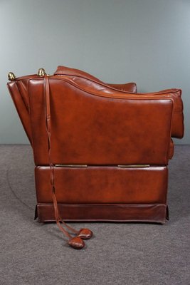 2.5 Seat Castle Bench in Cognac Leather-HPP-1779856