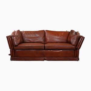 2.5 Seat Castle Bench in Cognac Leather-HPP-1779856