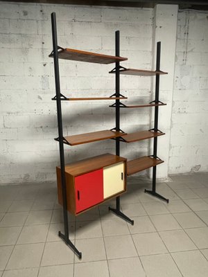 2-Bay Teak Bookcase, 1960s-JHL-2034583