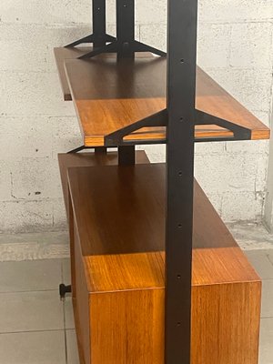 2-Bay Teak Bookcase, 1960s-JHL-2034583