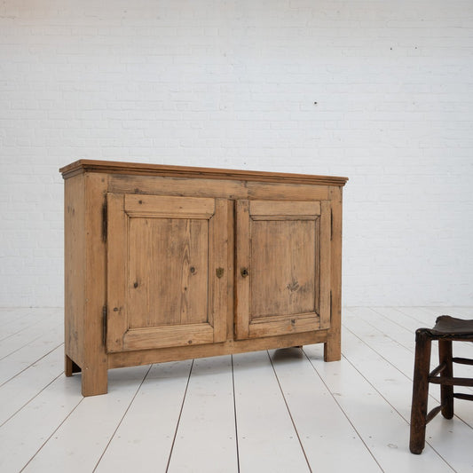 2-Door Wooden Sideboard, Early 20th Century