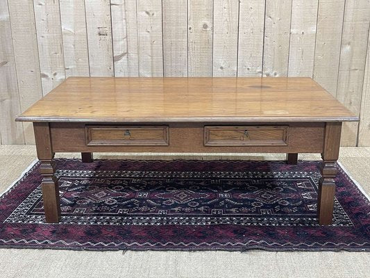 2-Drawer Teak Coffee Table, 1950s-QYF-1718319