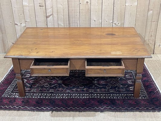 2-Drawer Teak Coffee Table, 1950s-QYF-1718319