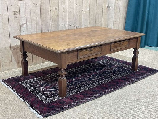 2-Drawer Teak Coffee Table, 1950s-QYF-1718319