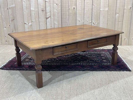 2-Drawer Teak Coffee Table, 1950s-QYF-1718319