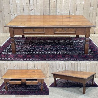 2-Drawer Teak Coffee Table, 1950s-QYF-1718319