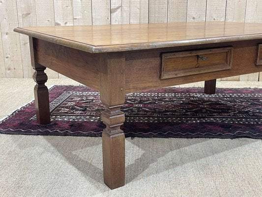 2-Drawer Teak Coffee Table, 1950s-QYF-1718319