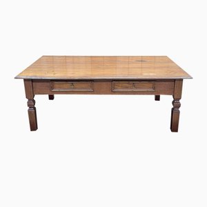 2-Drawer Teak Coffee Table, 1950s-QYF-1718319