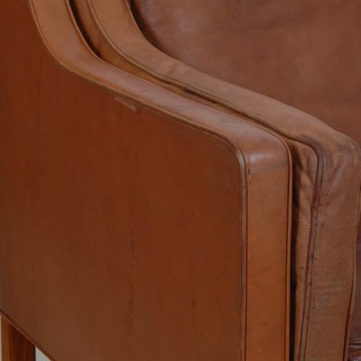 2-Seater Sofa Model 2212 in Brown Leather by Børge Mogensen, 1980s-MTD-1769513