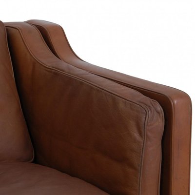 2-Seater Sofa Model 2212 in Brown Leather by Børge Mogensen, 1980s-MTD-1769513