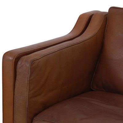 2-Seater Sofa Model 2212 in Brown Leather by Børge Mogensen, 1980s-MTD-1769513