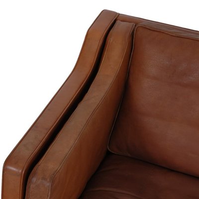 2-Seater Sofa Model 2212 in Brown Leather by Børge Mogensen, 1980s-MTD-1769513