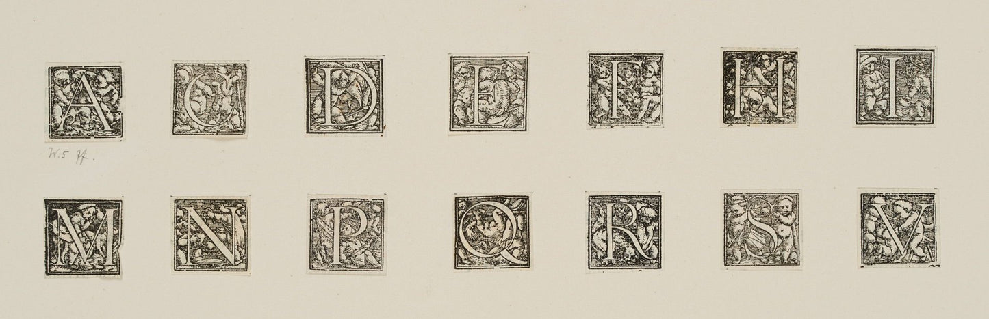 2 Series With Pictorial Initials, 1640, Woodcut