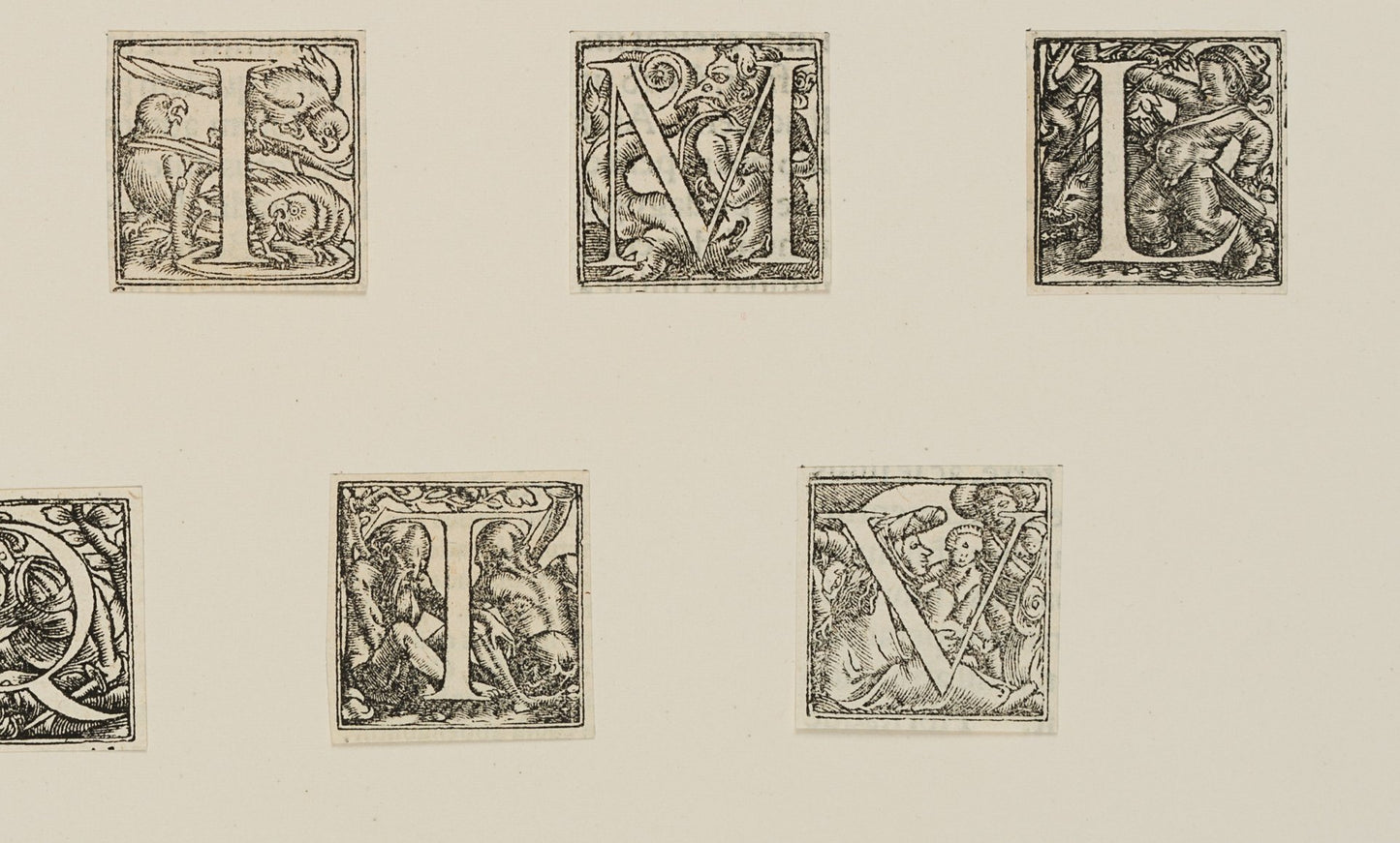 2 Series With Pictorial Initials, 1640, Woodcut