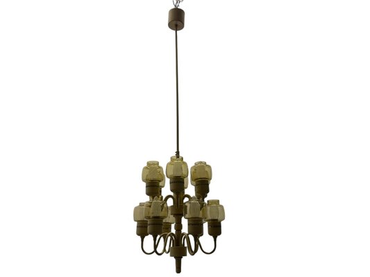 2 Tier Chandelier attributed to Hans Agne Jakobsson, 1960s-JJC-2029033