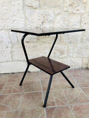 2-Tier Metal Side Table with Formica Top, 1960s-OJT-1763537