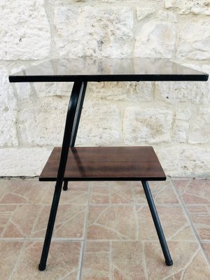 2-Tier Metal Side Table with Formica Top, 1960s-OJT-1763537