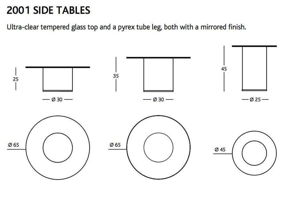 2001 N2 Side Tables by Ramon Úbeda and Otto Canalda