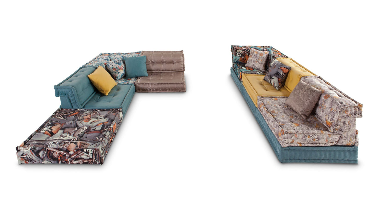MAH JONG LEATHER & FABRIC COMPOSITION JEAN PAUL GAULTIER by Roche Bobois