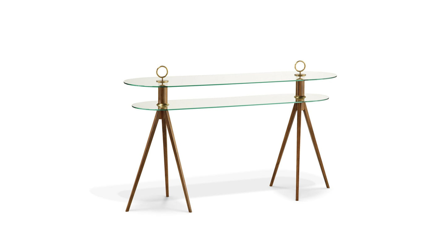 REZE CONSOLE - DOUBLE TOPS IN GLASS by Roche Bobois