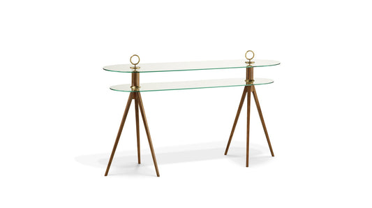 REZE CONSOLE - DOUBLE TOPS IN GLASS by Roche Bobois