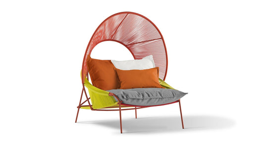 TRAVELER outdoor ARMCHAIR WITH HOOD by Roche Bobois