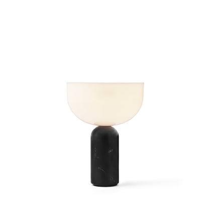 Kizu Portable Table Lamp by New Works #Black Marble w. White Acrylic