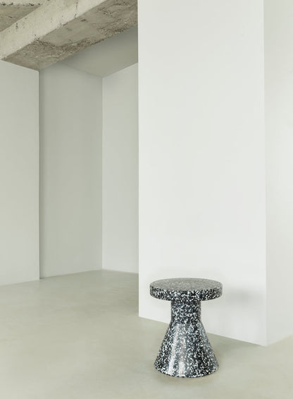 Bit stool, cone, black - white