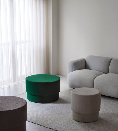 Silo pouf, medium, green