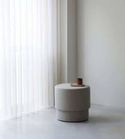 Silo pouf, small, light grey