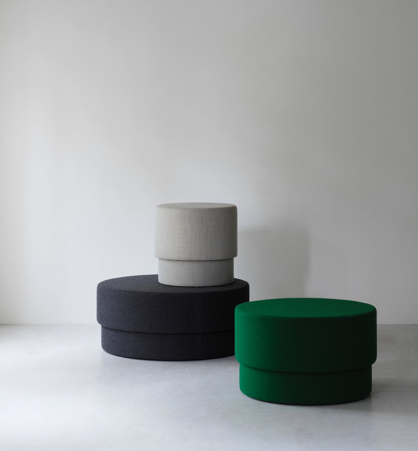 Silo pouf, medium, green