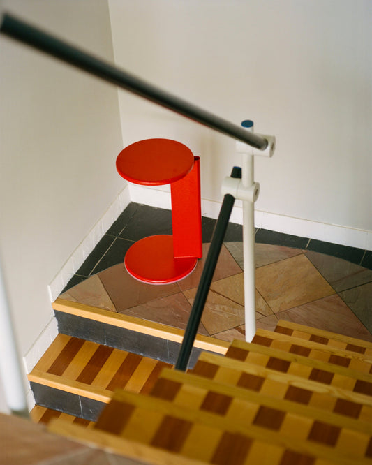 Lolly side table, traffic red